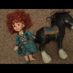 Disney Merida doll& horse